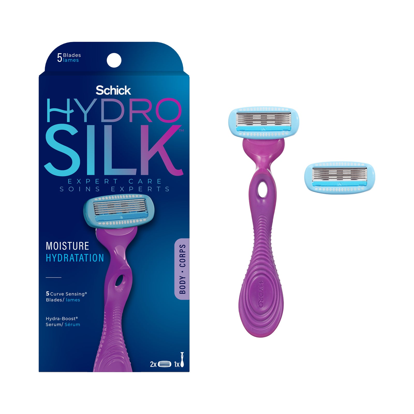 Schick HYDRO5 CARE 24個セット Hydro Silk® 5 Moisture Care Razor – Schick CA