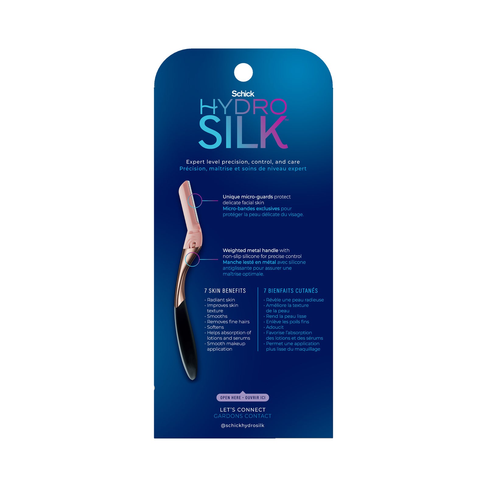 Schick Hydro Silk Dermaplaning Wand – Dermaplaning Tool with