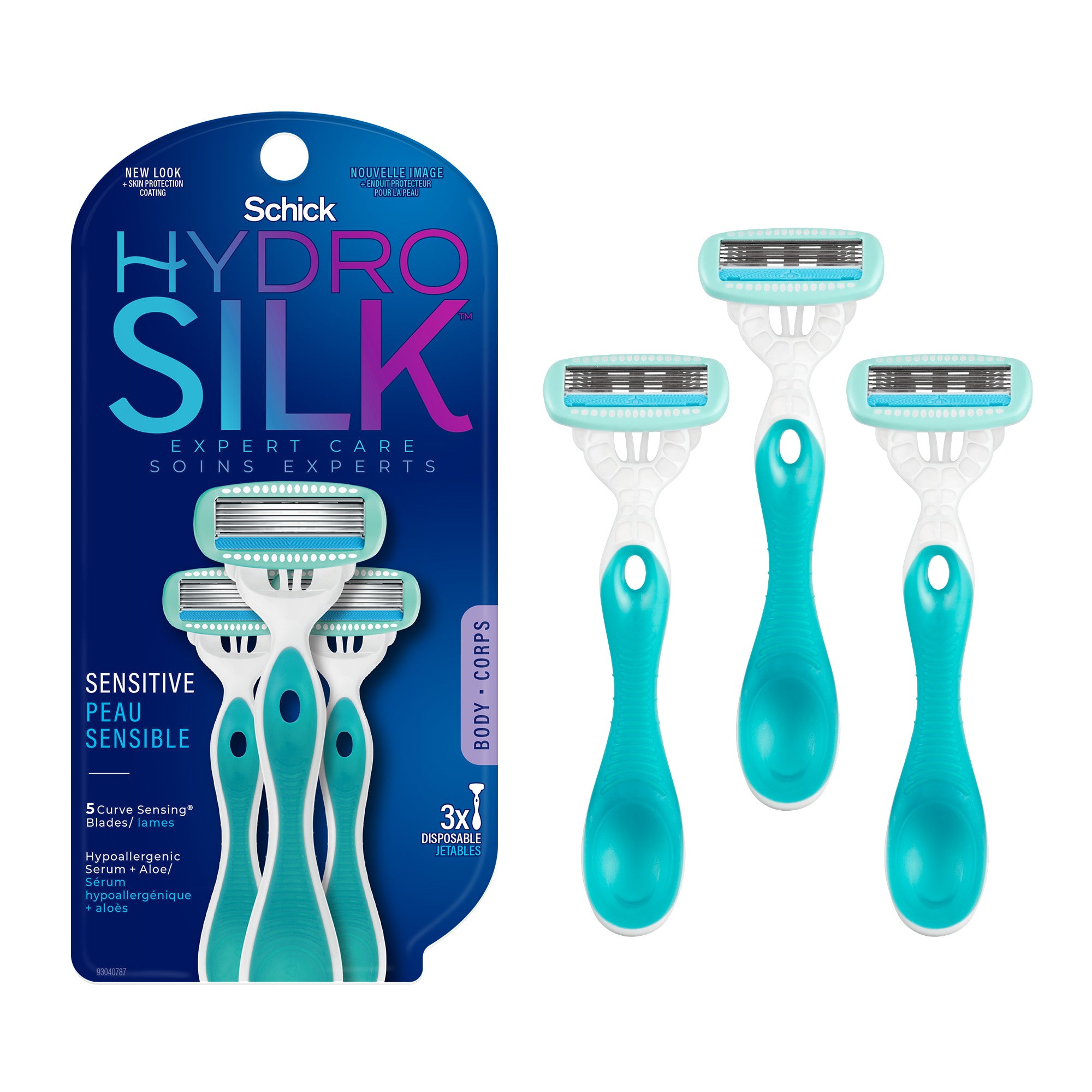 Hydro Silk 5 Sensitive Care Disposable Razor Schick CA Hydro Silk 5 Sensitive Care Disposable Razor Schick CA