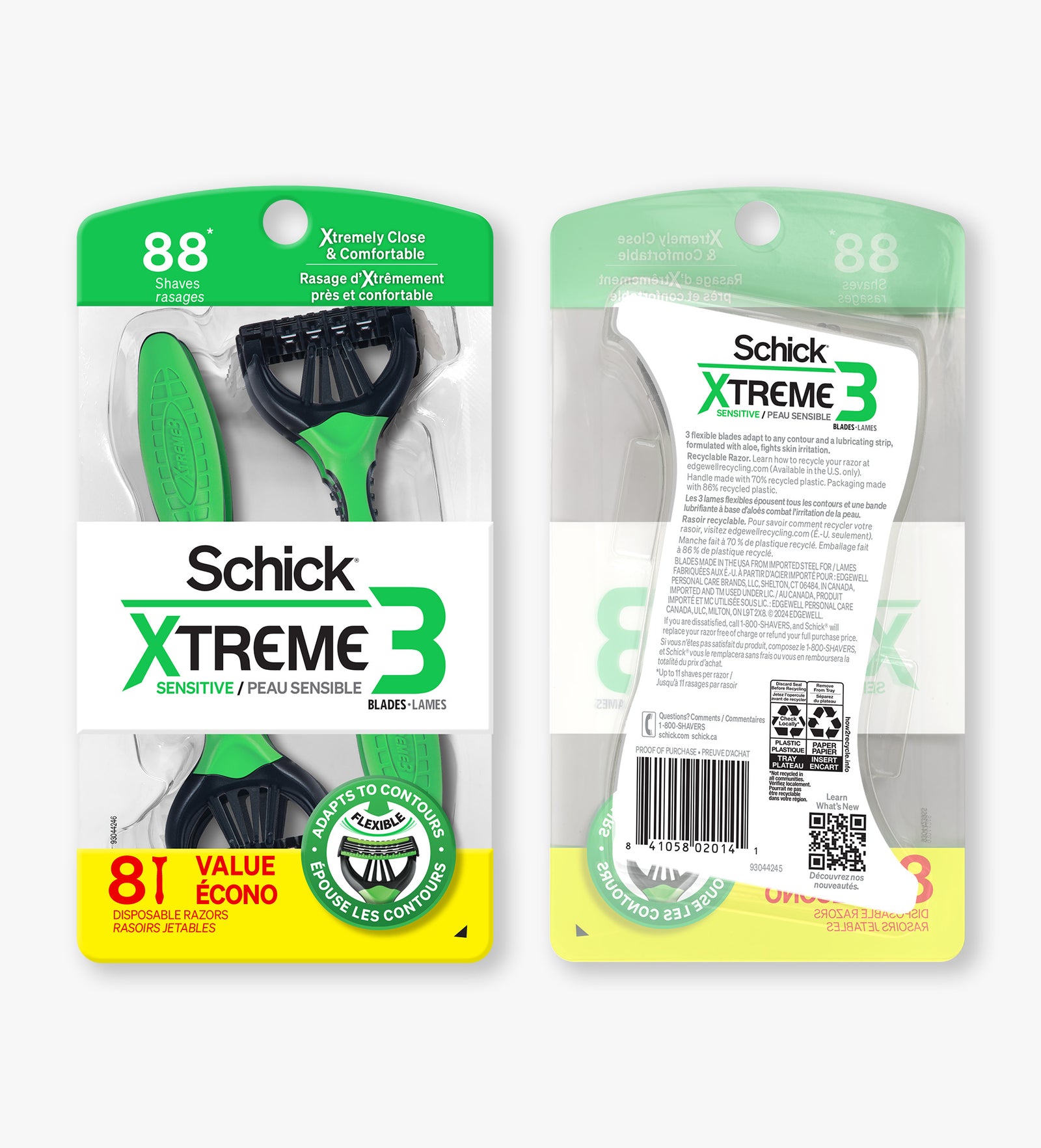 Xtreme® 3 Sensitive Disposable Razor – Schick CA