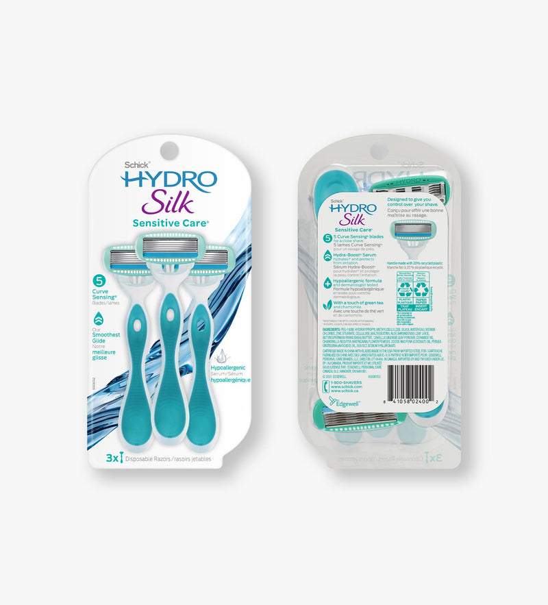 Hydro Silk® 5 Sensitive Care Disposable Razor – Schick CA